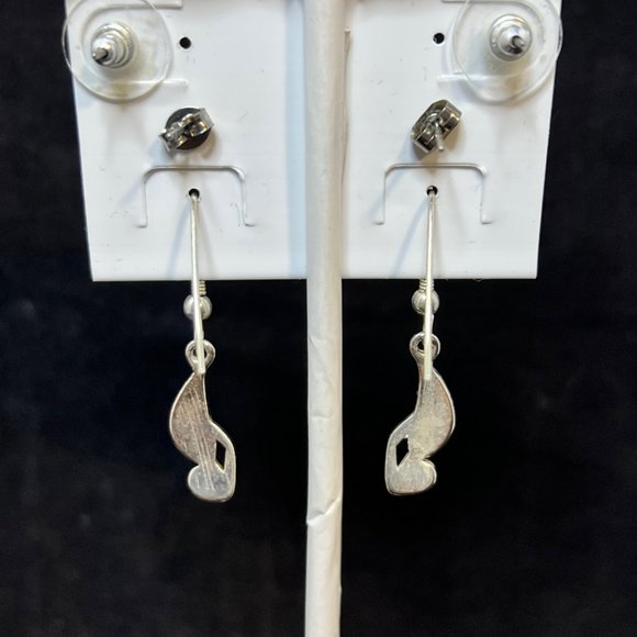 Lot Of 5 Beach Themed Silver Tone Pierced Earrings (3658) - Picture 5 of 10